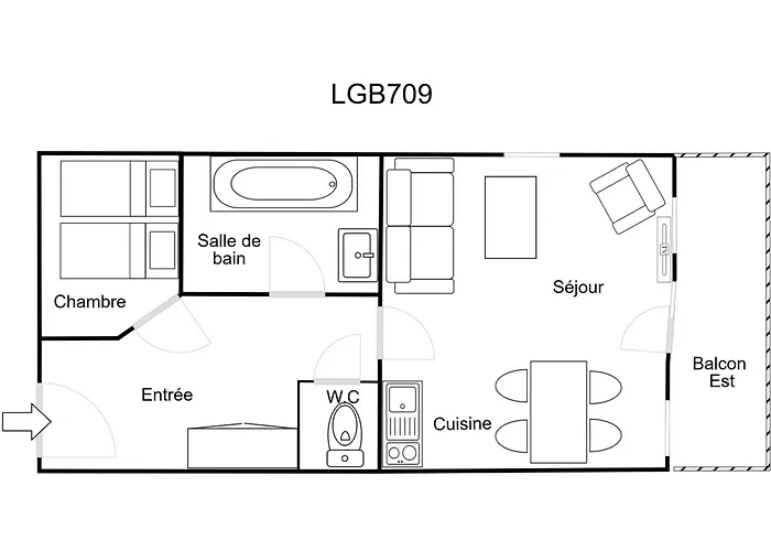 Apartamento Cosy 2 Pieces, Skis Aux Pieds, Proche Commerces - Fr-1-182a-34 *